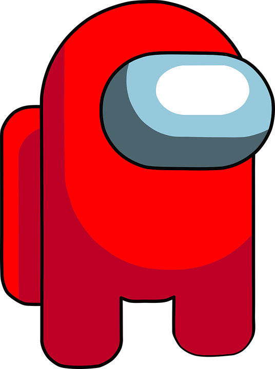 Amongus logo red character